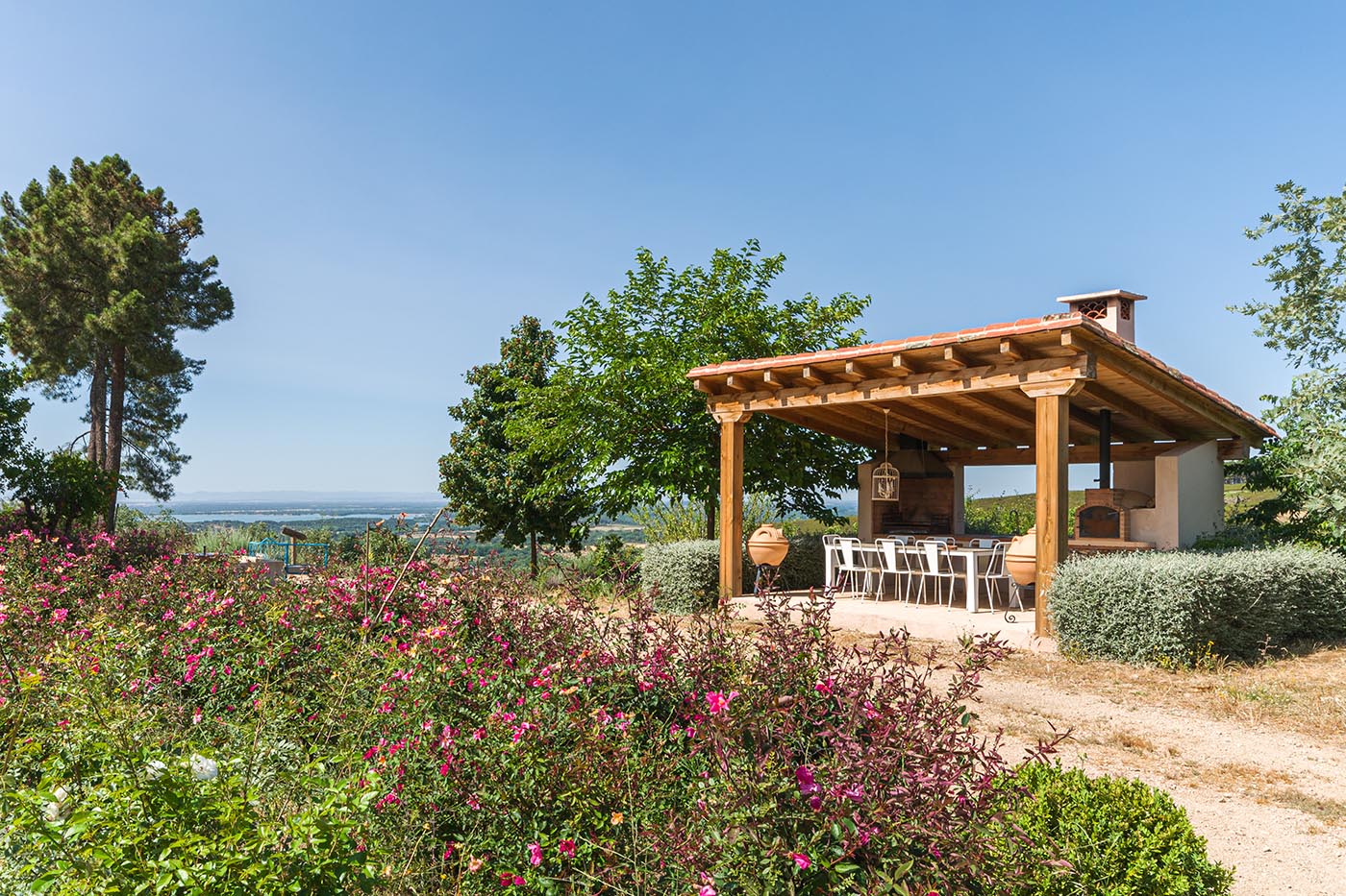 Zona exterior para comer